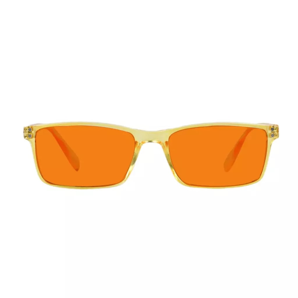 Orange Tinted Blue Light Blocking Reading Glasses Women Men