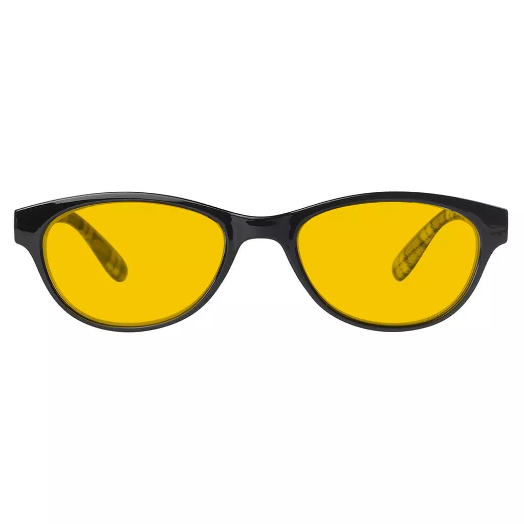 Cat Eye Amber Tinted Patterned Blue Light Blocking Reading Glasses Women