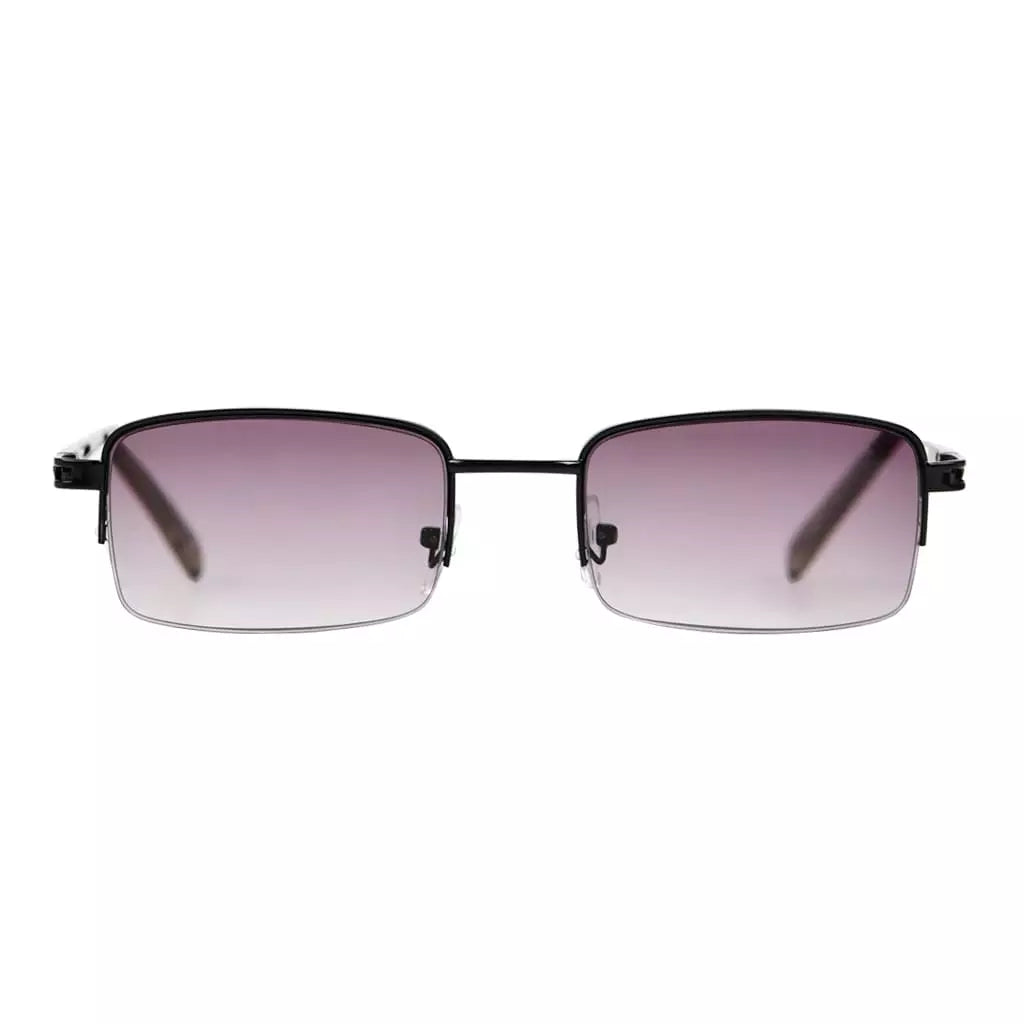 Half-rim Metal Reading Sunglasses for Men