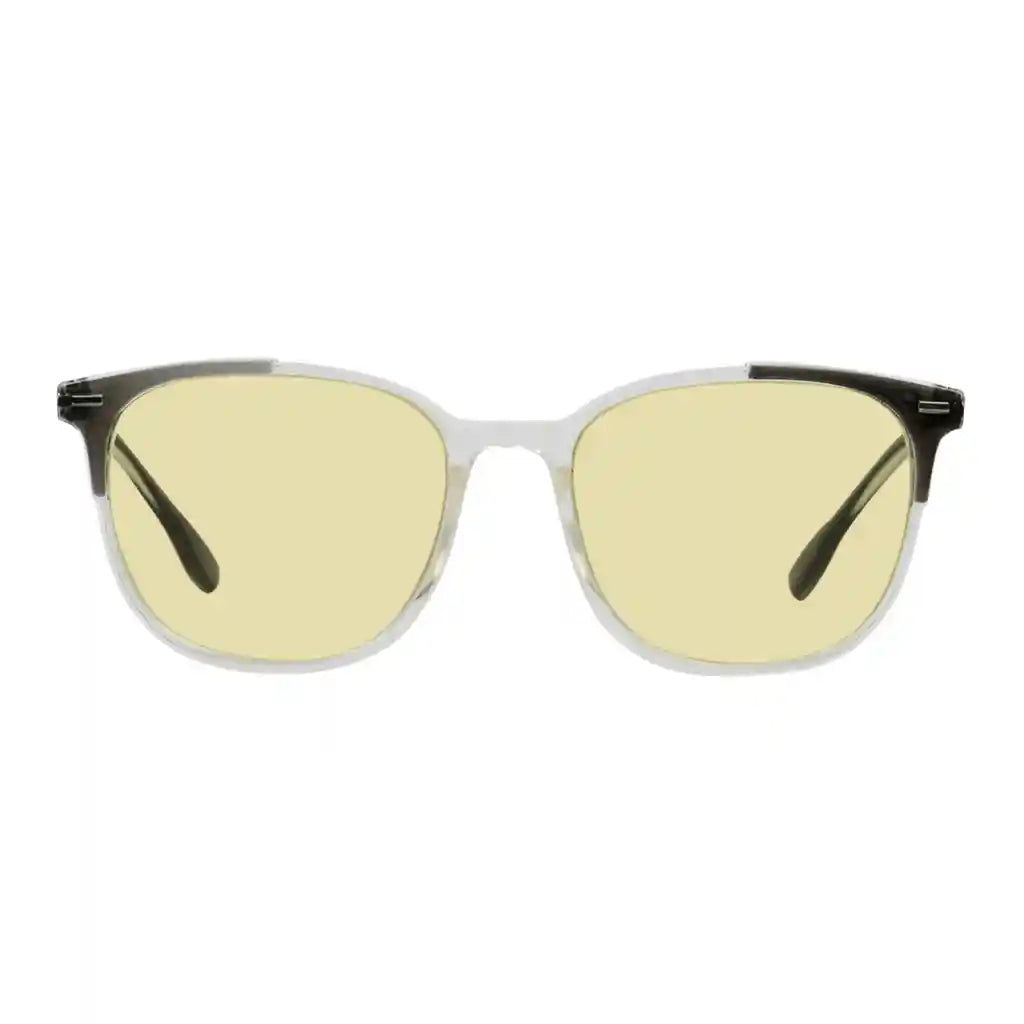 Square Blue Light Blocking Reading Glasses Yellow Tinted Women