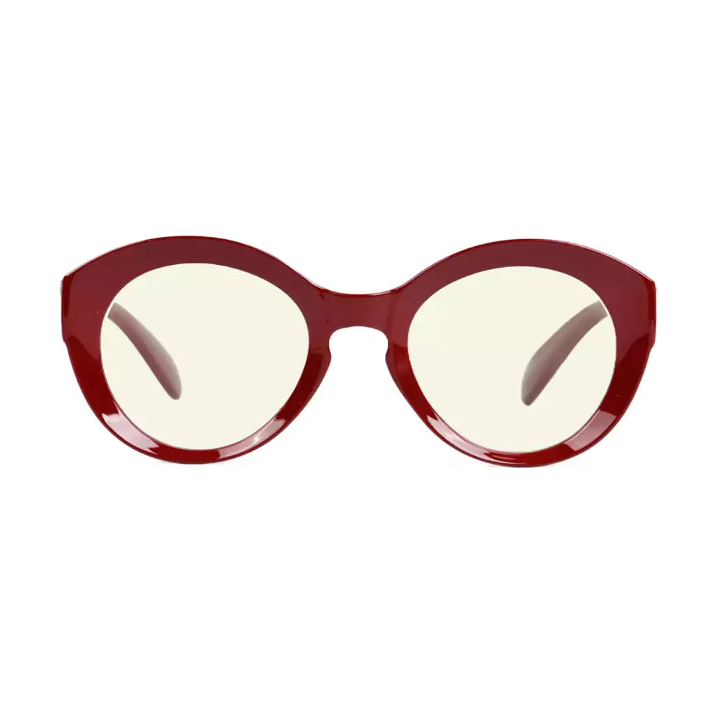 Round Oval Blue Light Blocking Reading Glasses for Women