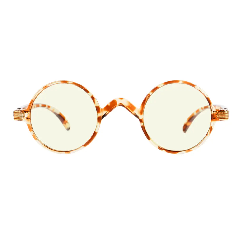 Round Blue Light Blocking Reading Glasses Women Men