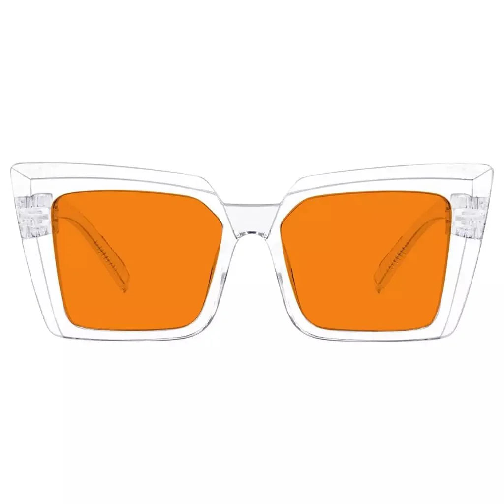 100% Blue Blocking Glasses Nighttime Large Frame Metalless NR2141-B98