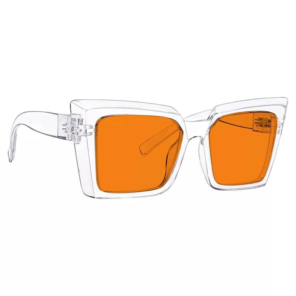 100% Blue Blocking Glasses Nighttime Large Frame Metalless NR2141-B98