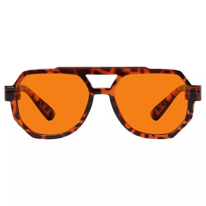 100% Blue Blocking Nighttime Pilot Screwless Eyeglasses NR2309-B98