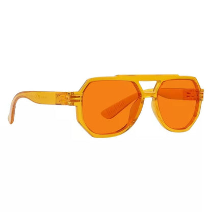 100% Blue Blocking Nighttime Pilot Screwless Eyeglasses NR2309-B98