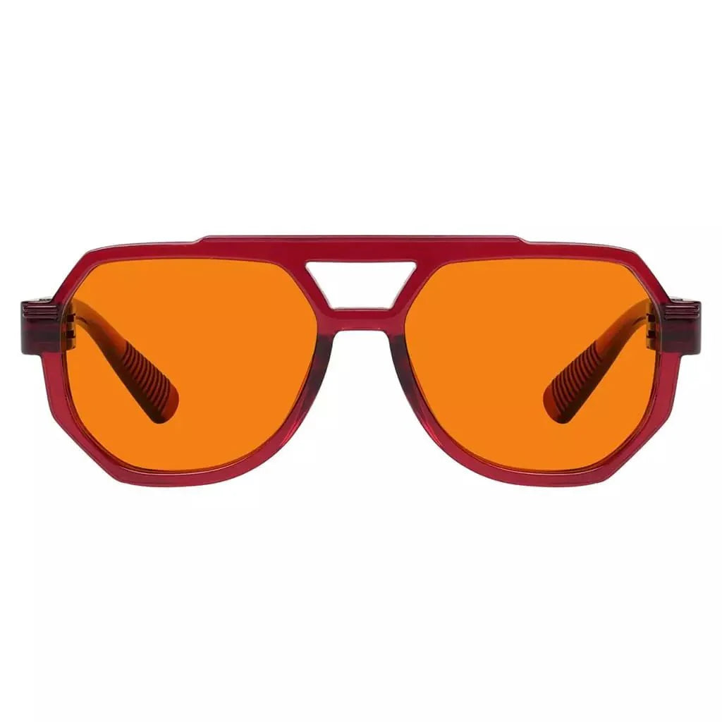 100% Blue Blocking Nighttime Pilot Screwless Eyeglasses NR2309-B98