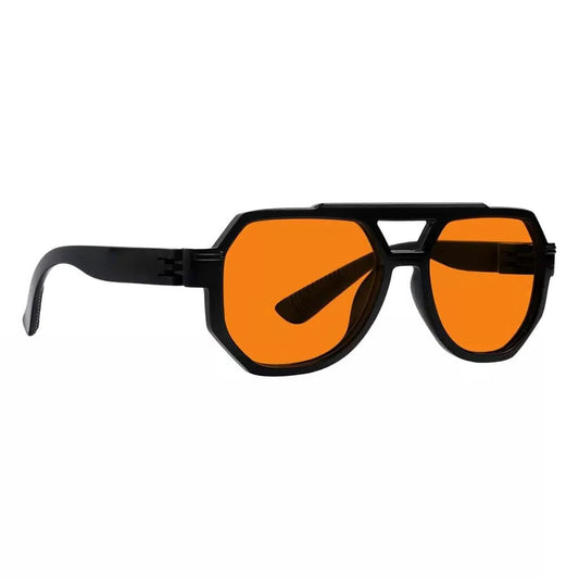 100% Blue Blocking Nighttime Pilot Screwless Eyeglasses NR2309-B98