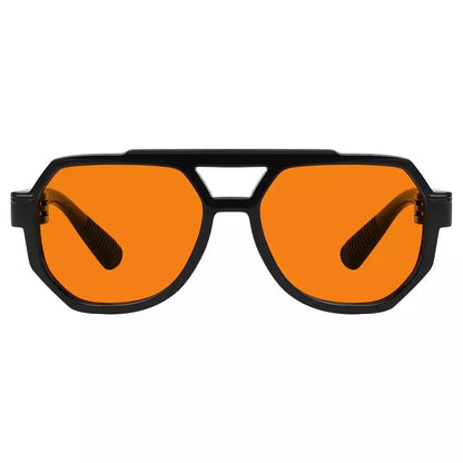 100% Blue Blocking Nighttime Pilot Screwless Eyeglasses NR2309-B98