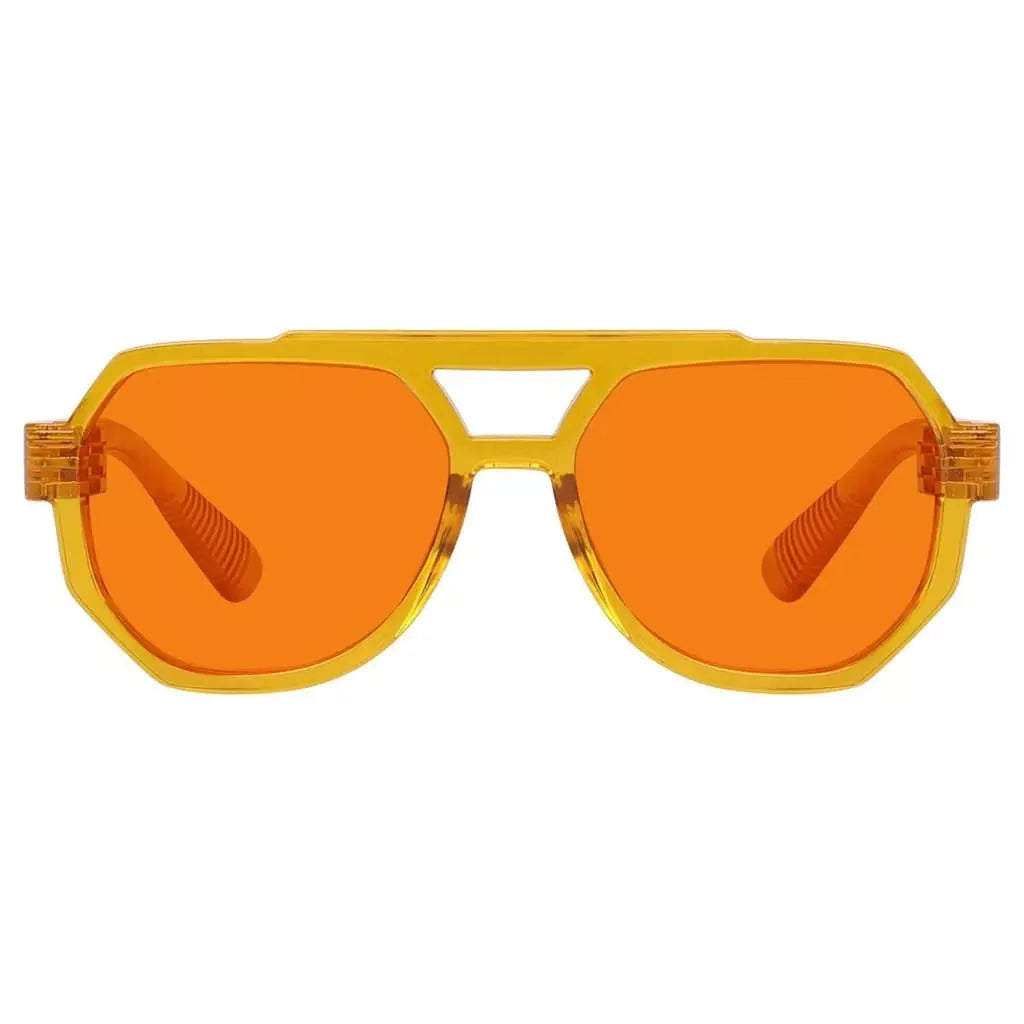 100% Blue Blocking Nighttime Pilot Screwless Eyeglasses NR2309-B98