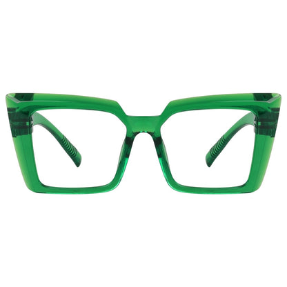 30% Blue Blocking Screwless Oversized Glasses Specs Women NR2141-B15