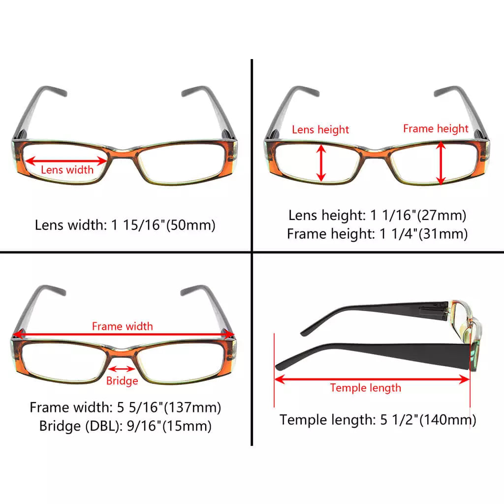 Reading Glasses Women Spring Hinges