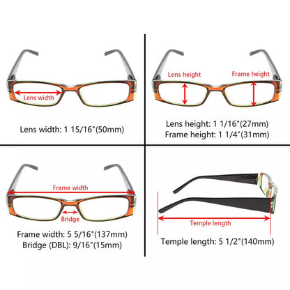 Reading Glasses Women Spring Hinges