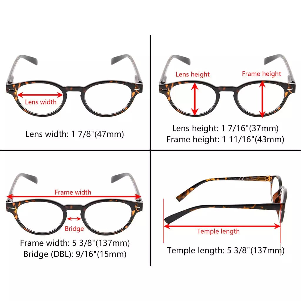 Round Reading Glasses for Women