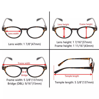Round Reading Glasses for Women