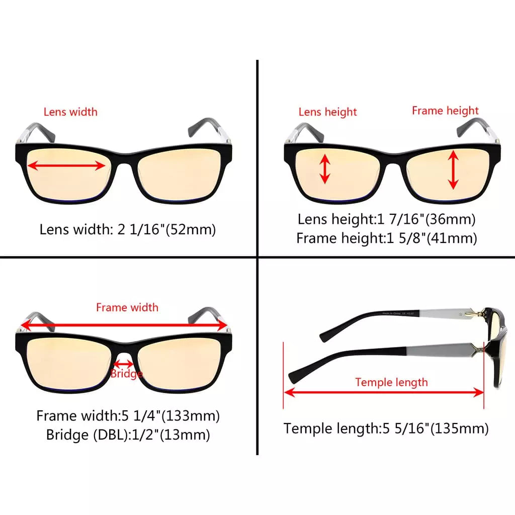 Fashion Blue Light Blocking Reading Glasses for Women