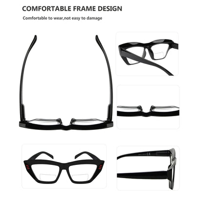 Cat-Eye Bifocal Reading Glasses Momen