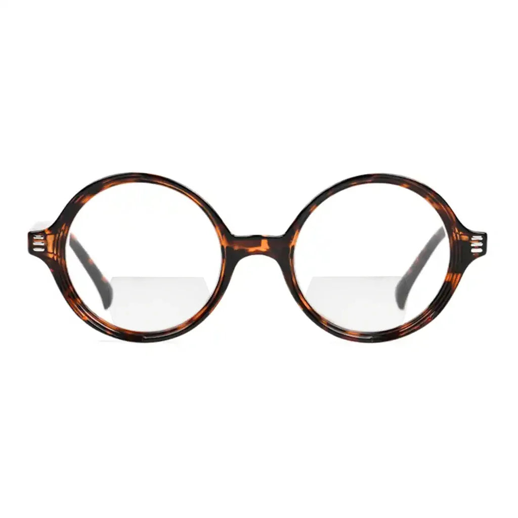 Round Small Lens Bifocal Reading Glasses Women Men