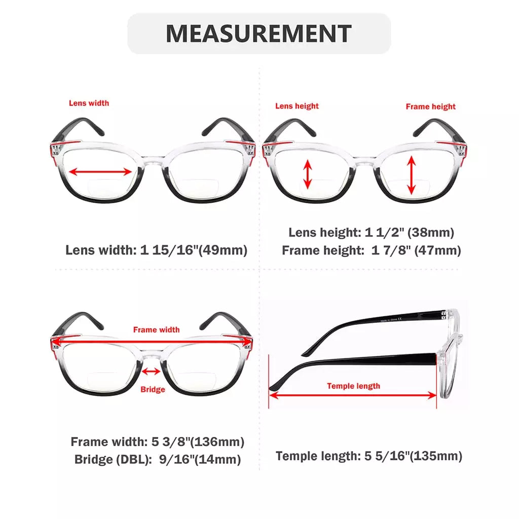 Bifocal Reading Glasses for Women