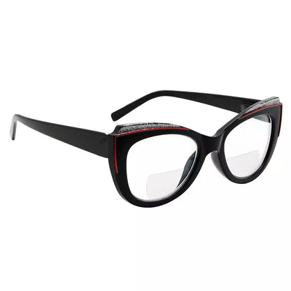 Cat-Eye Bifocal Reading Glasses for Women