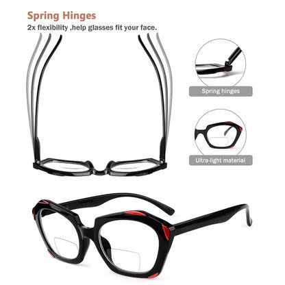 Oval Bifocal Reading Glasses Women