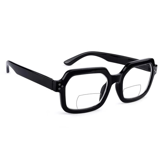 Hexagon Bifocal Reading Glasses Women