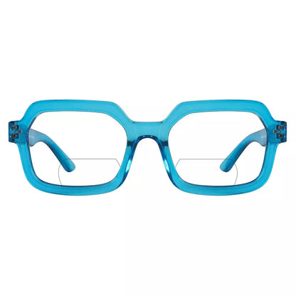 Hexagon Bifocal Reading Glasses Women