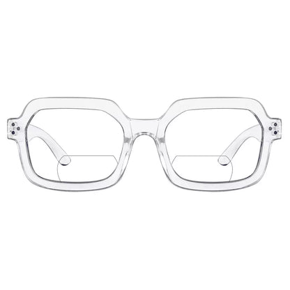 Hexagon Bifocal Reading Glasses Women