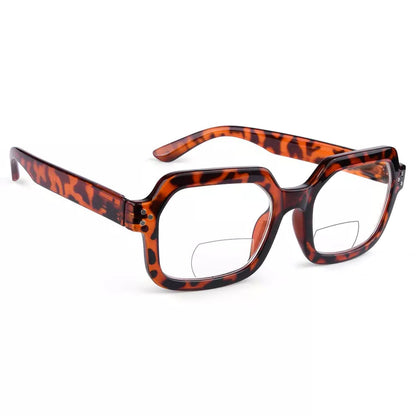 Hexagon Bifocal Reading Glasses Women