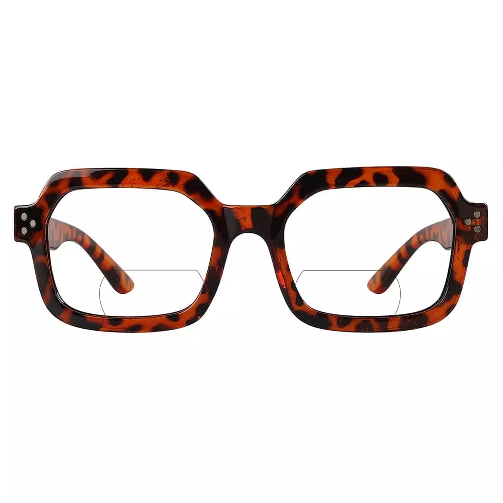 Hexagon Bifocal Reading Glasses Women