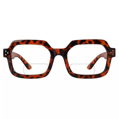 Hexagon Bifocal Reading Glasses Women