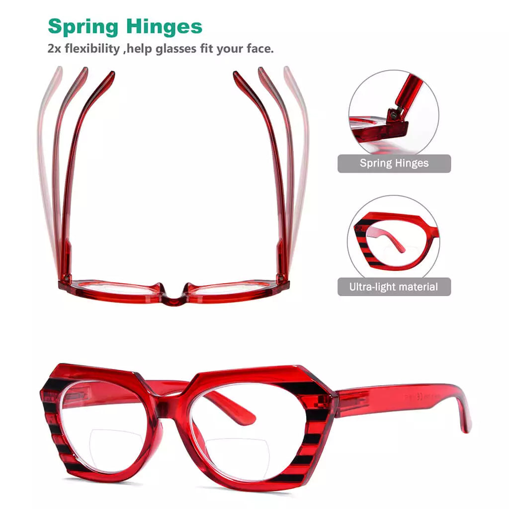 Oval Bifocal Reading Glasses Women