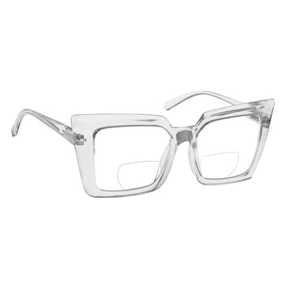 Oversized Transition Photochromic Bifocal Reading Glasses for Women