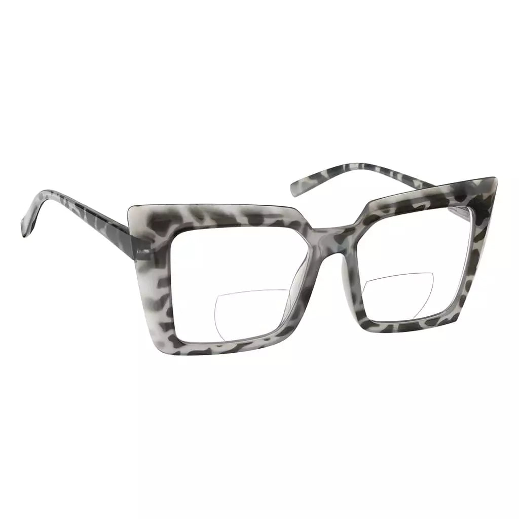 Oversized Transition Photochromic Bifocal Reading Glasses for Women