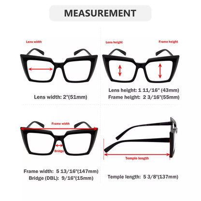 Oversized Transition Photochromic Reading Glasses for Women