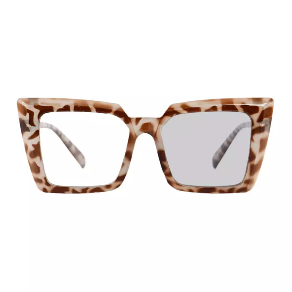 Oversized Transition Photochromic Reading Glasses for Women