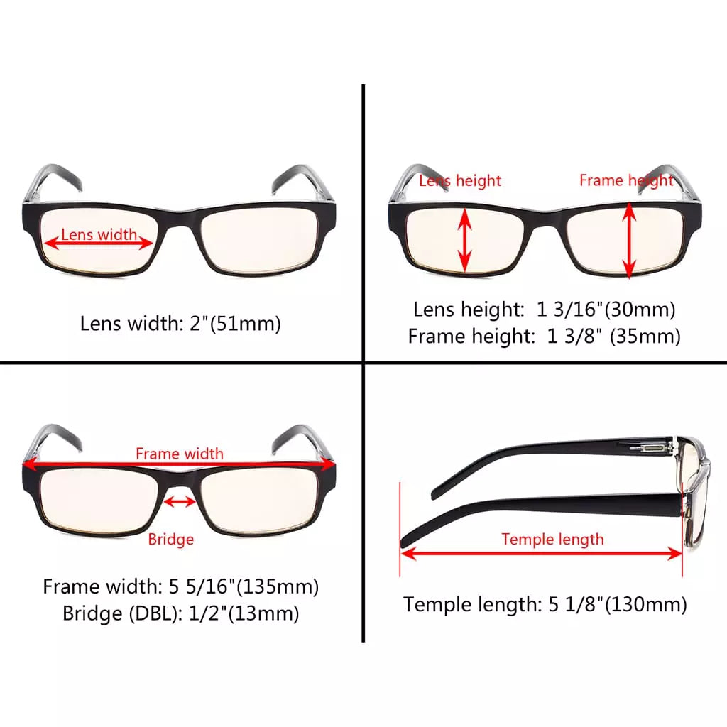 Blue Light Blocking Reading Glasses Retro Women Men