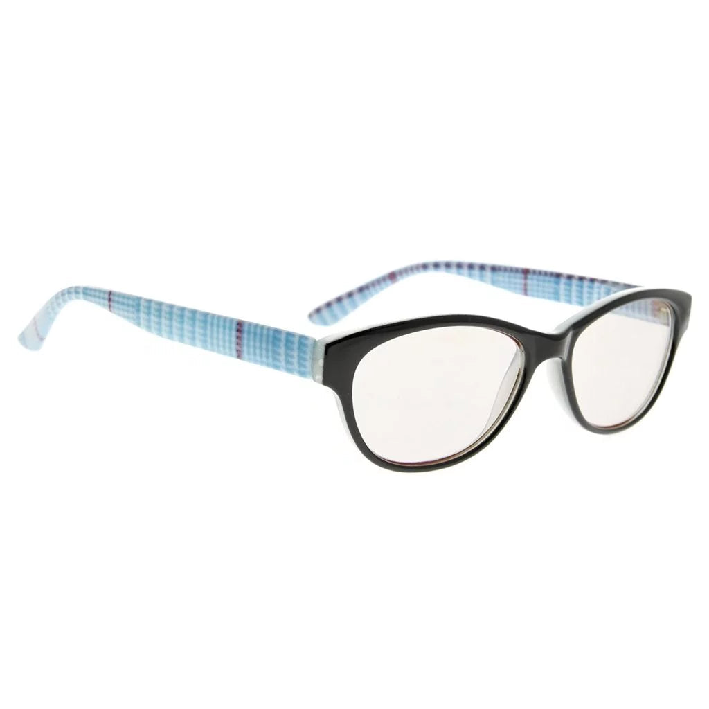 Cat Eye Patterned Blue Light Blocking Reading Glasses Women