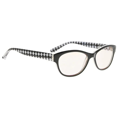 Cat Eye Patterned Blue Light Blocking Reading Glasses Women