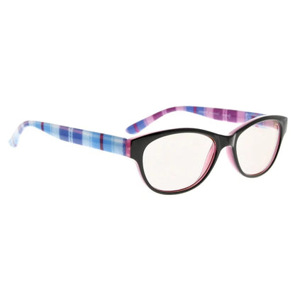 Cat Eye Patterned Blue Light Blocking Reading Glasses Women