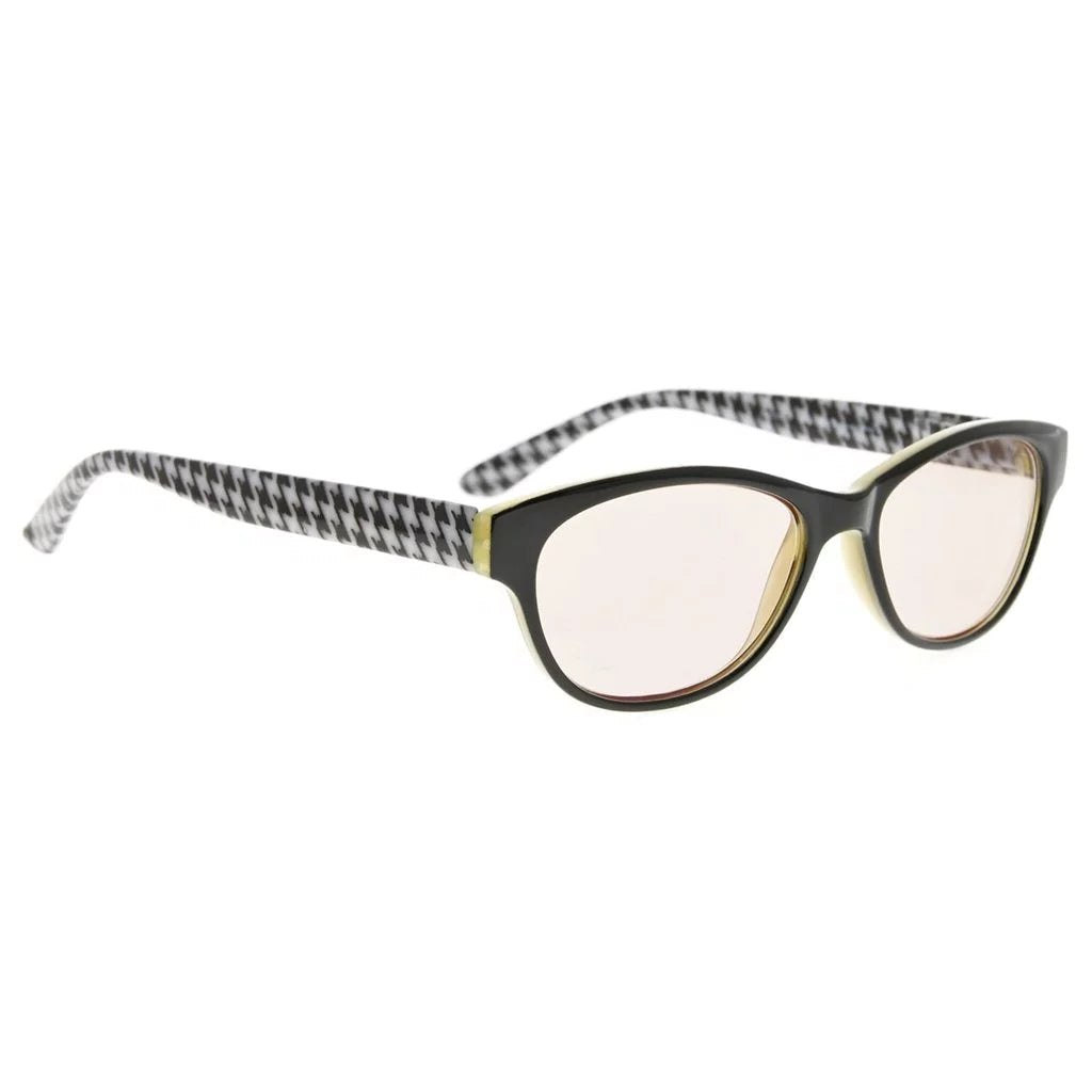 Cat Eye Patterned Blue Light Blocking Reading Glasses Women