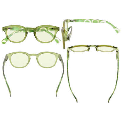 Patterned Blue Light Blocking Reading Glasses Women