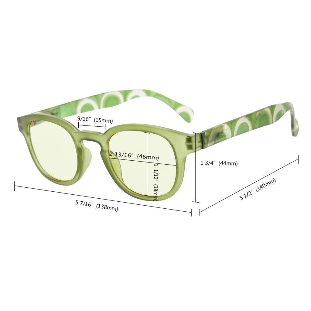 Patterned Blue Light Blocking Glasses Women