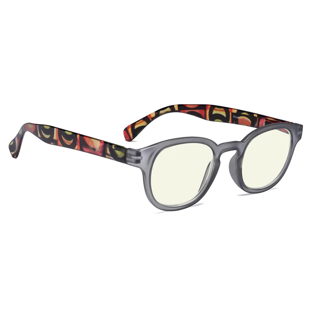 Patterned Blue Light Blocking Reading Glasses Women