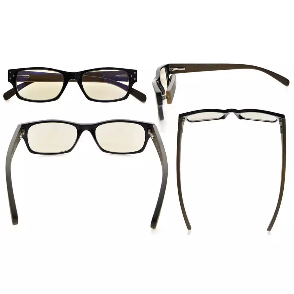 Blue Light Blocking Reading Glasses Readers Men Spring Hinges