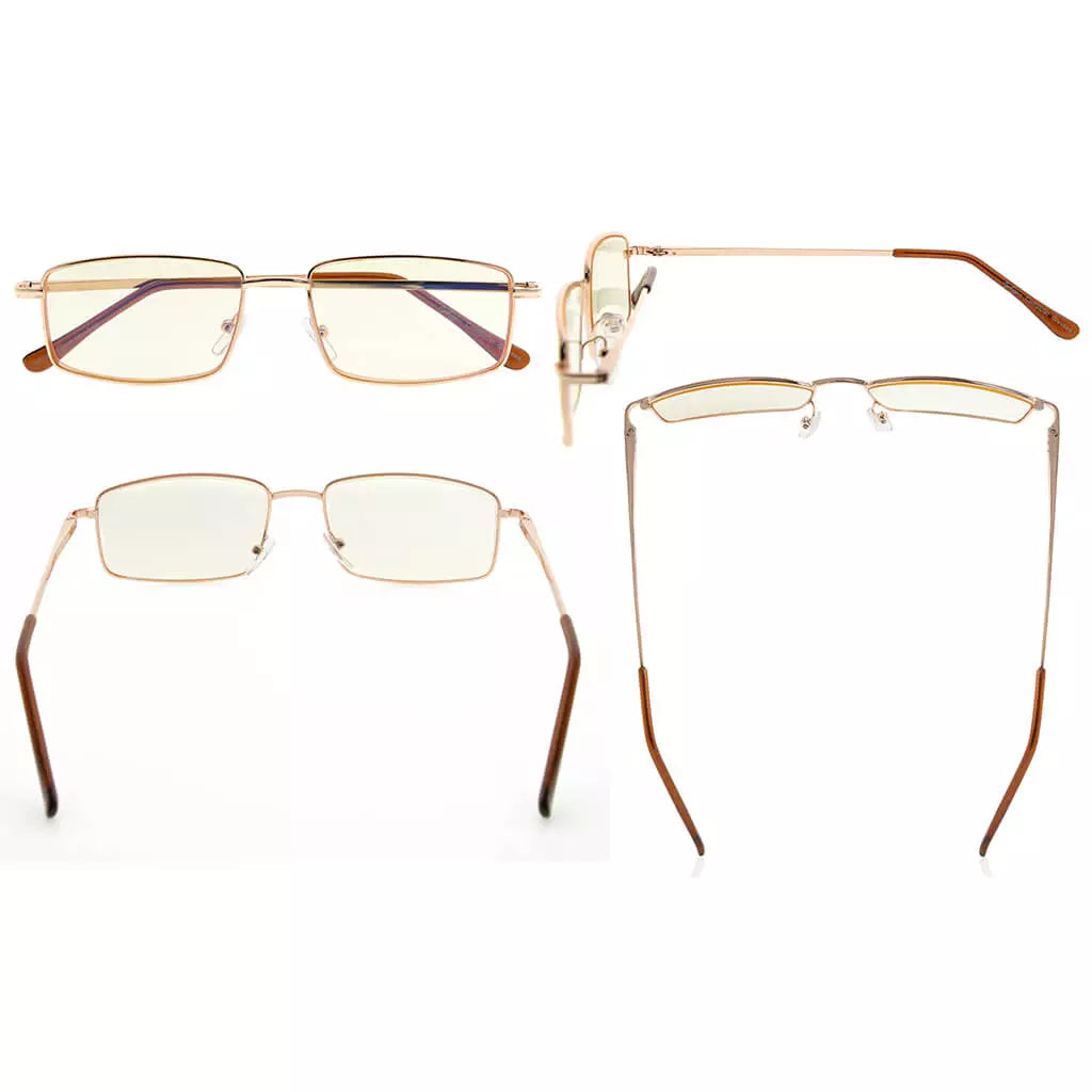 Cgacc Blue Light Blocking Reading Glasses Light Yellow Tinted