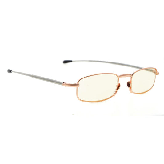 Telescopic Arms Folding Blue Light Blocking Reading Glasses for Women