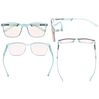 Square Blue Light Blocking Reading Glasses Women Men