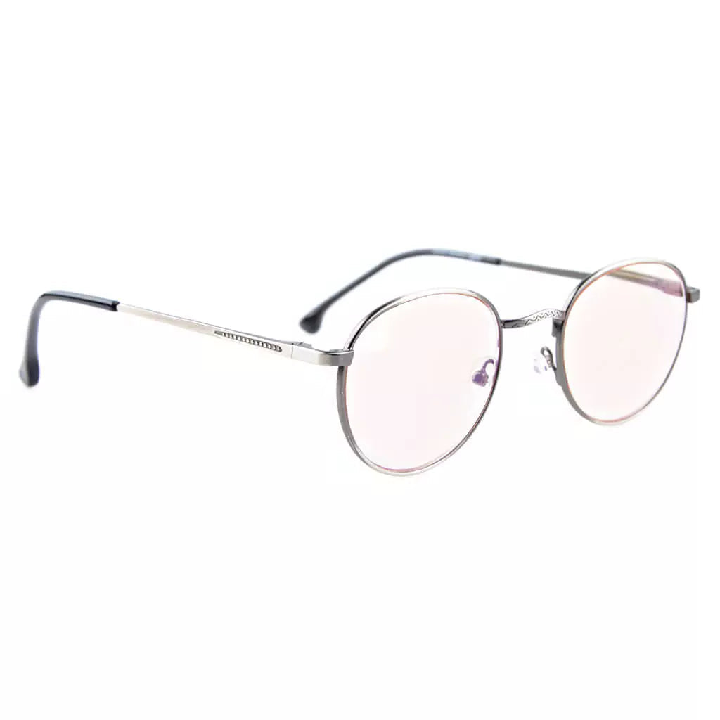 Round Blue Light Blocking Reading Glasses Men Women