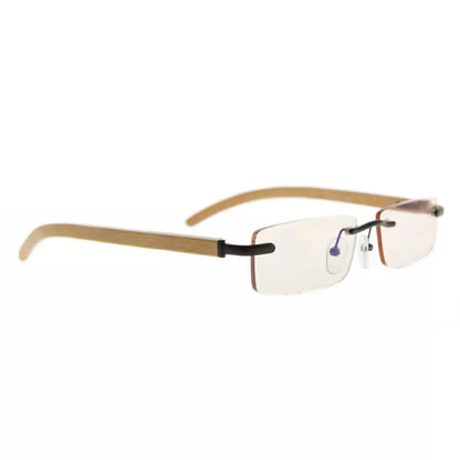 Rimless Blue Light Blocking Reading Glasses Men